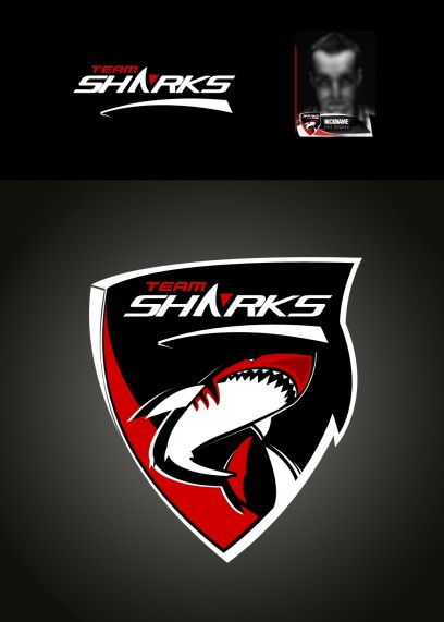Team SHARK Logo - Rot / Red
